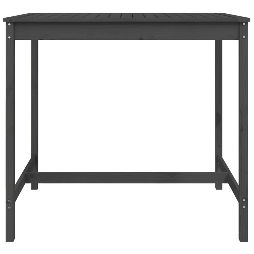 Tuintafel 121x82,5x110 cm massief grenenhout grijs MeubelReus