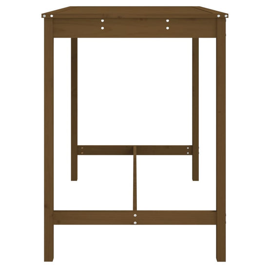 Tuintafel 121x82,5x110 cm massief grenenhout honingbruin MeubelReus