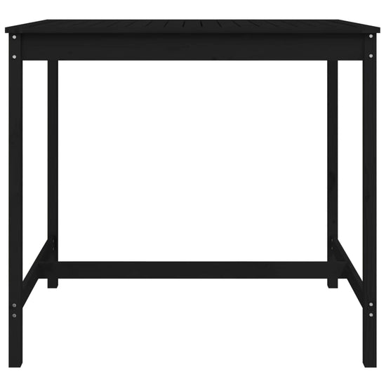 Tuintafel 121x82,5x110 cm massief grenenhout zwart MeubelReus