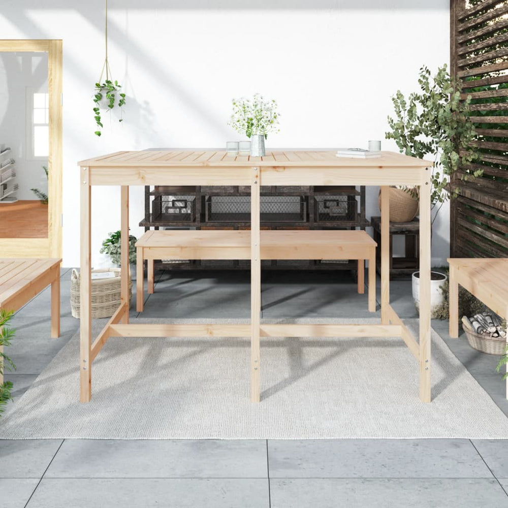 Tuintafel 159,5x82,5x110 cm massief grenenhout MeubelReus