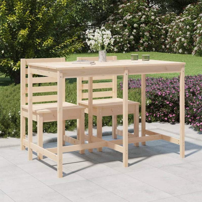 Tuintafel 159,5x82,5x110 cm massief grenenhout MeubelReus