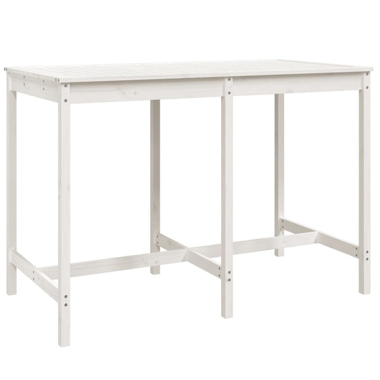 Tuintafel 159,5x82,5x110 cm massief grenenhout wit MeubelReus