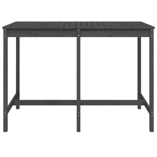 Tuintafel 159,5x82,5x110 cm massief grenenhout grijs MeubelReus