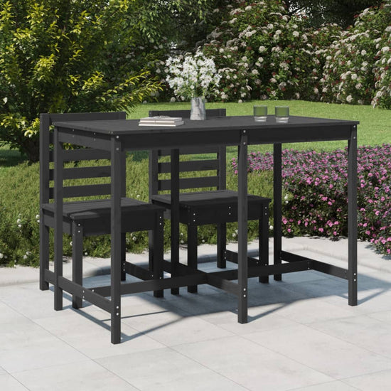 Tuintafel 159,5x82,5x110 cm massief grenenhout grijs MeubelReus