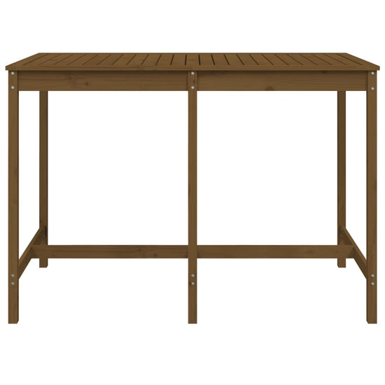 Tuintafel 159,5x82,5x110 cm massief grenenhout honingbruin MeubelReus