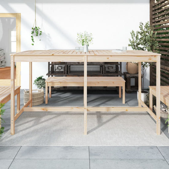 Tuintafel 203,5x90x110 cm massief grenenhout MeubelReus