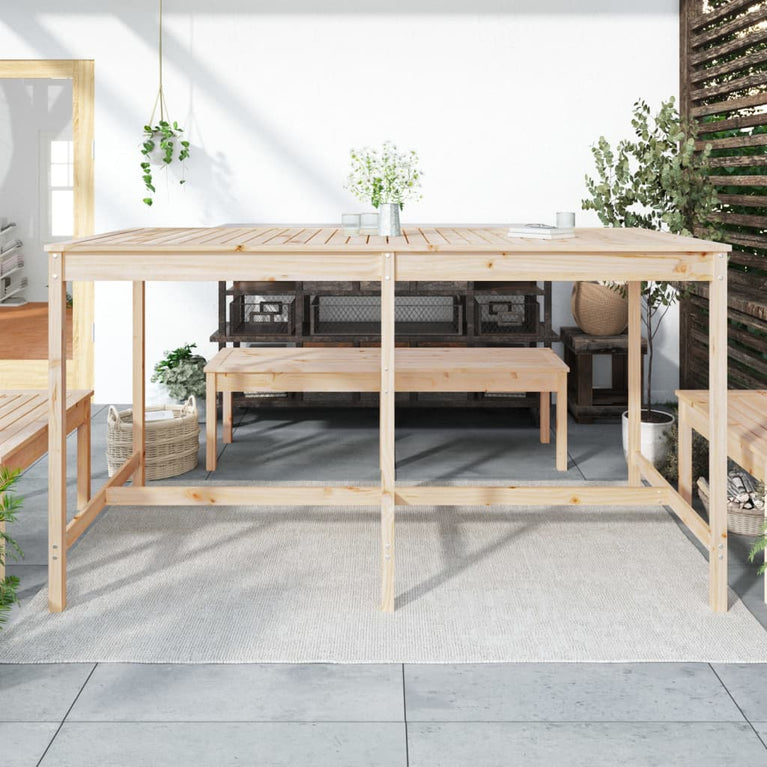 Tuintafel 203,5x90x110 cm massief grenenhout MeubelReus