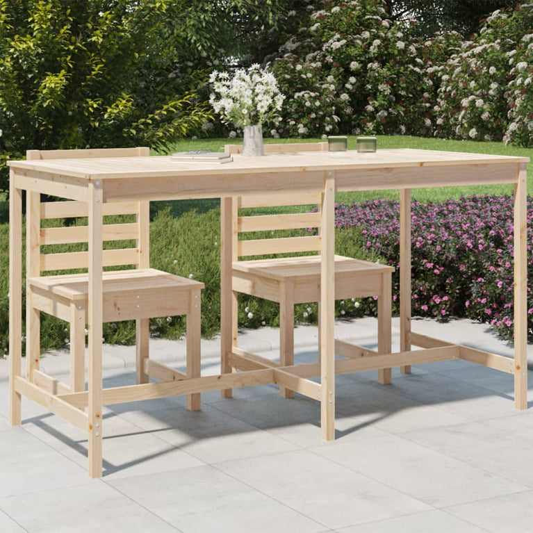 Tuintafel 203,5x90x110 cm massief grenenhout MeubelReus