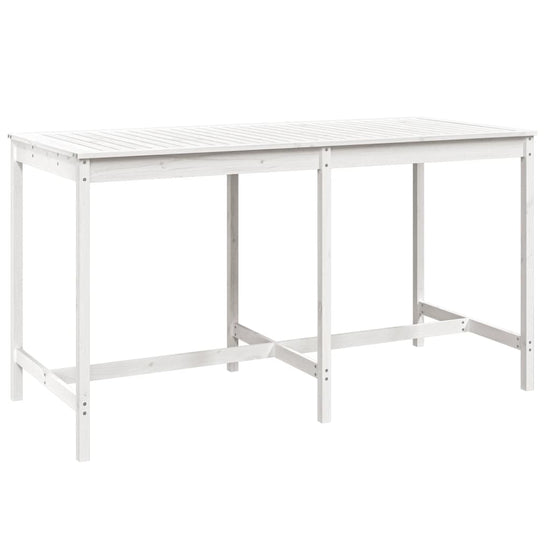 Tuintafel 203,5x90x110 cm massief grenenhout wit MeubelReus