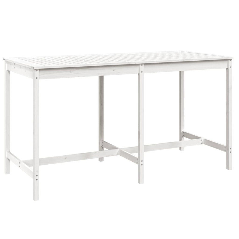 Tuintafel 203,5x90x110 cm massief grenenhout wit MeubelReus