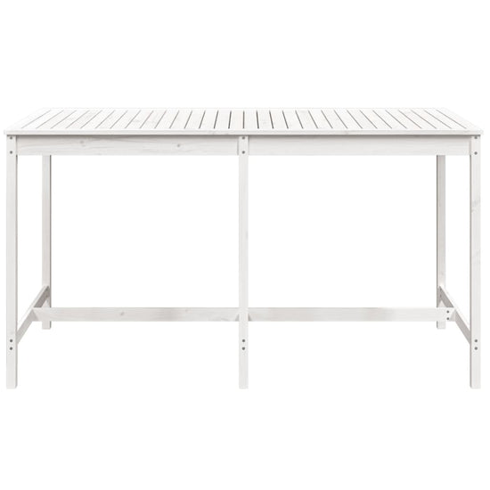 Tuintafel 203,5x90x110 cm massief grenenhout wit MeubelReus