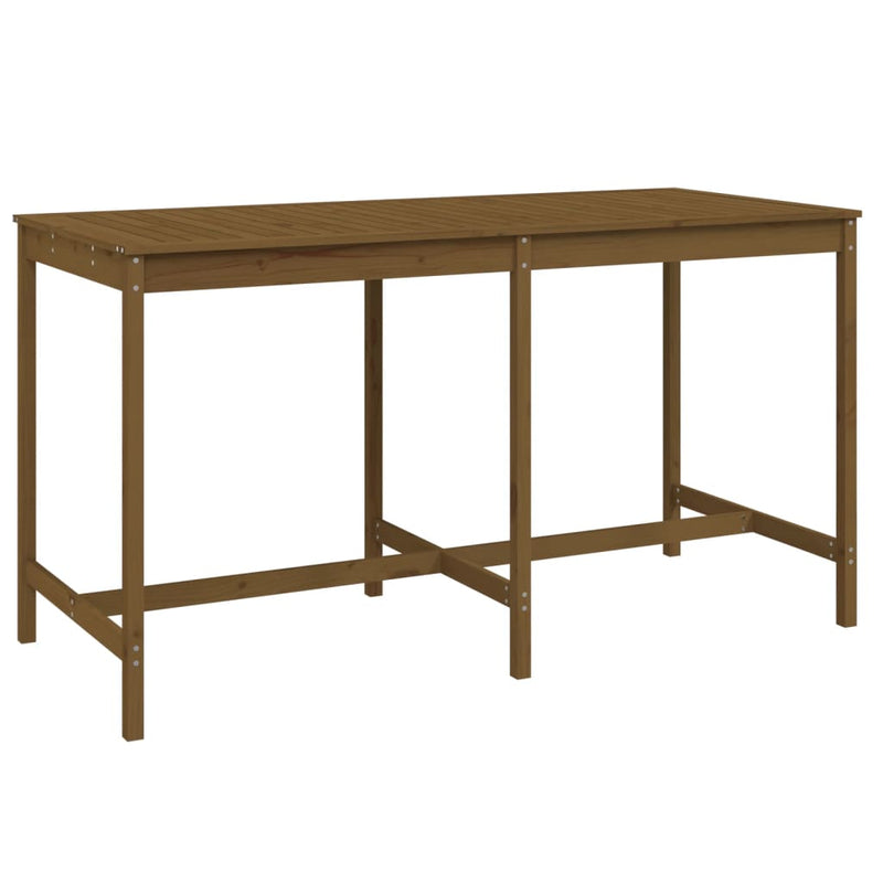 Tuintafel 203,5x90x110 cm massief grenenhout honingbruin MeubelReus