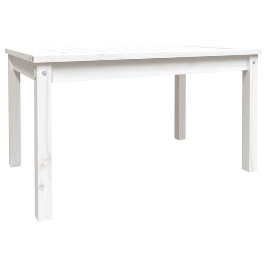 Tuintafel 82,5x50,5x45 cm massief grenenhout wit MeubelReus