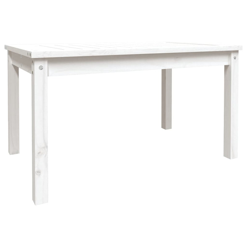 Tuintafel 82,5x50,5x45 cm massief grenenhout wit MeubelReus