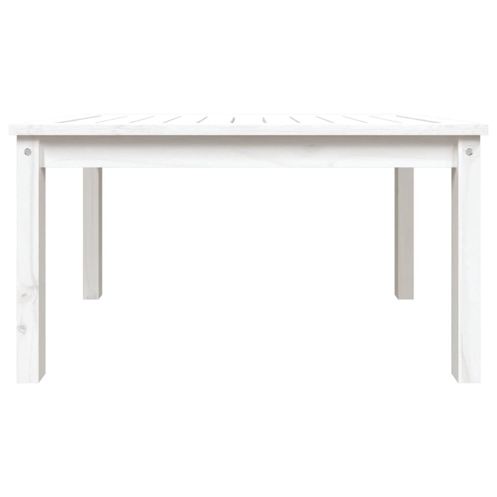 Tuintafel 82,5x50,5x45 cm massief grenenhout wit MeubelReus