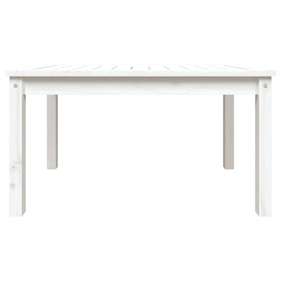 Tuintafel 82,5x50,5x45 cm massief grenenhout wit MeubelReus
