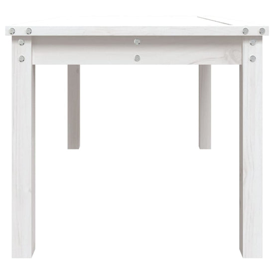 Tuintafel 82,5x50,5x45 cm massief grenenhout wit MeubelReus