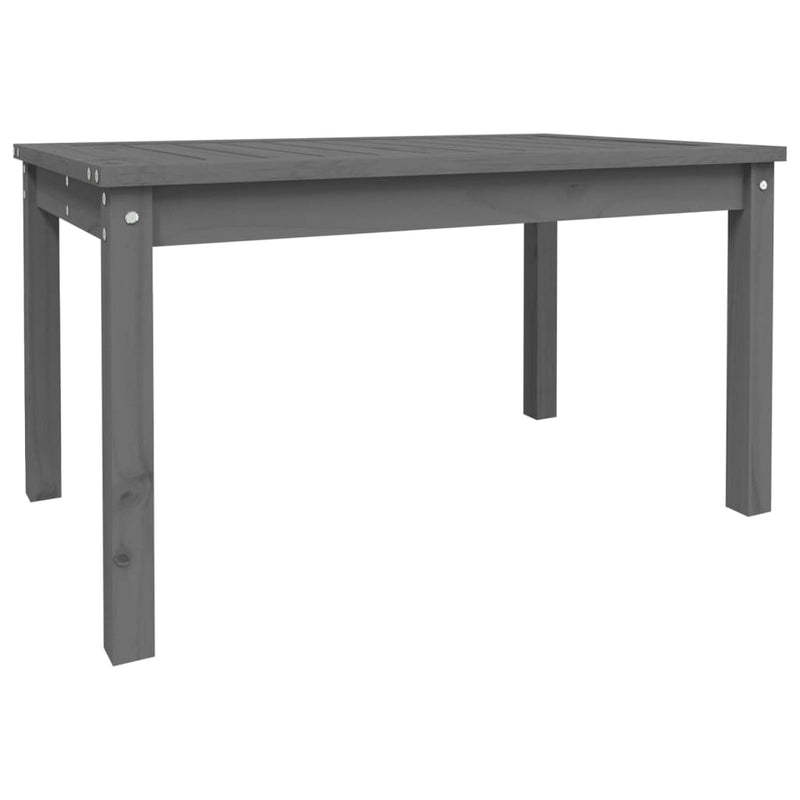 Tuintafel 82,5x50,5x45 cm massief grenenhout grijs MeubelReus