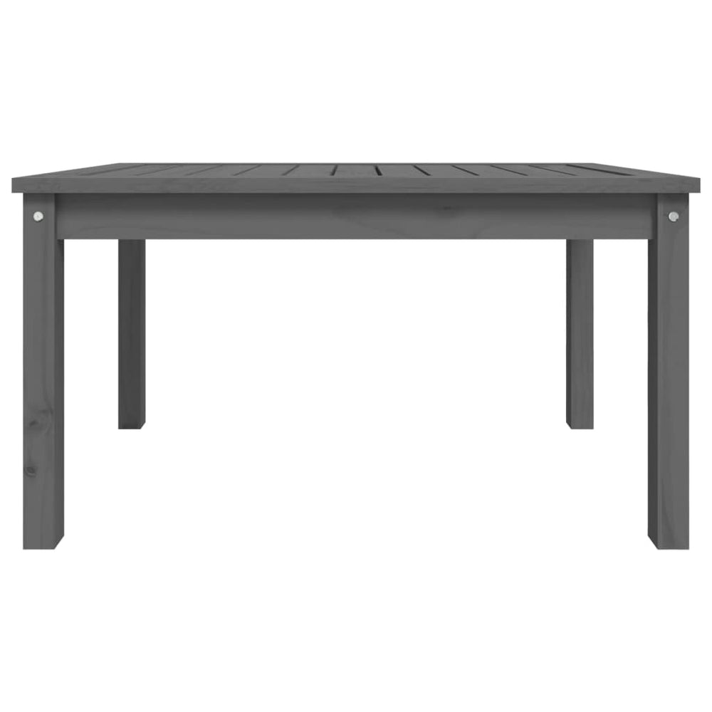 Tuintafel 82,5x50,5x45 cm massief grenenhout grijs MeubelReus