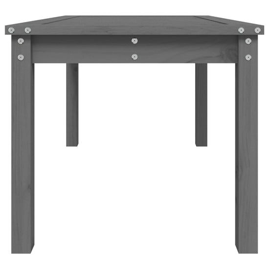 Tuintafel 82,5x50,5x45 cm massief grenenhout grijs MeubelReus