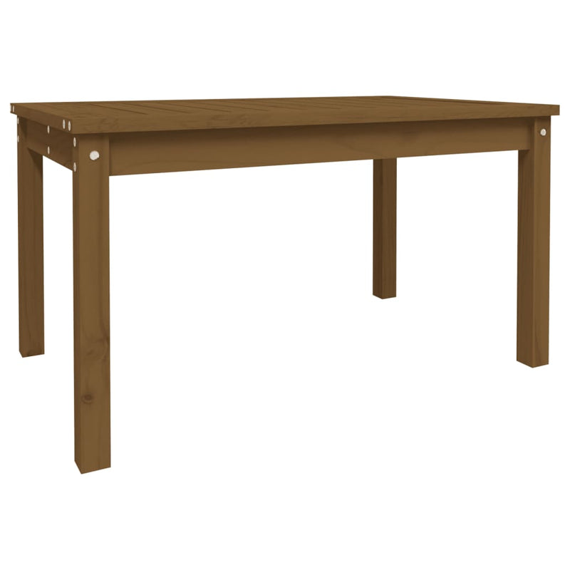 Tuintafel 82,5x50,5x45 cm massief grenenhout honingbruin MeubelReus