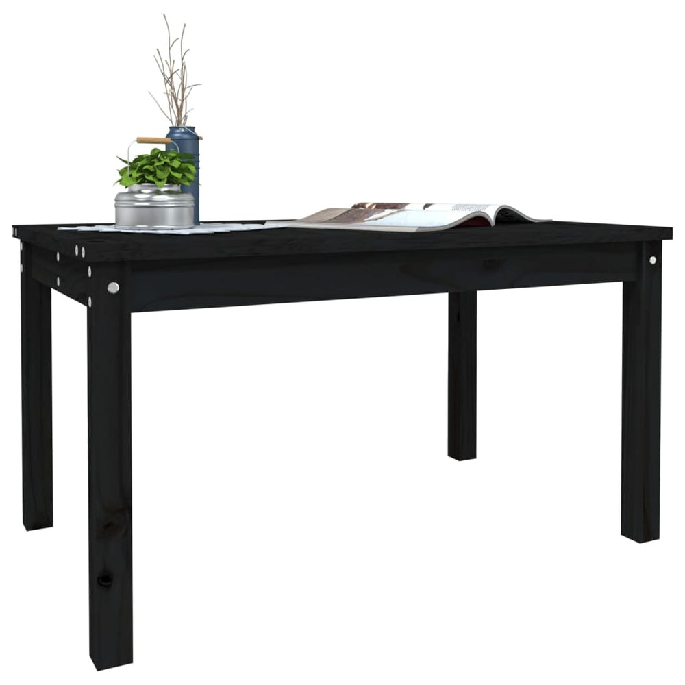 Tuintafel 82,5x50,5x45 cm massief grenenhout zwart MeubelReus