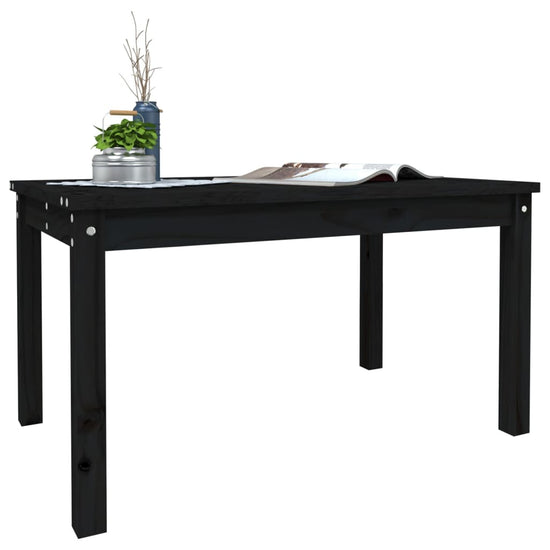 Tuintafel 82,5x50,5x45 cm massief grenenhout zwart MeubelReus