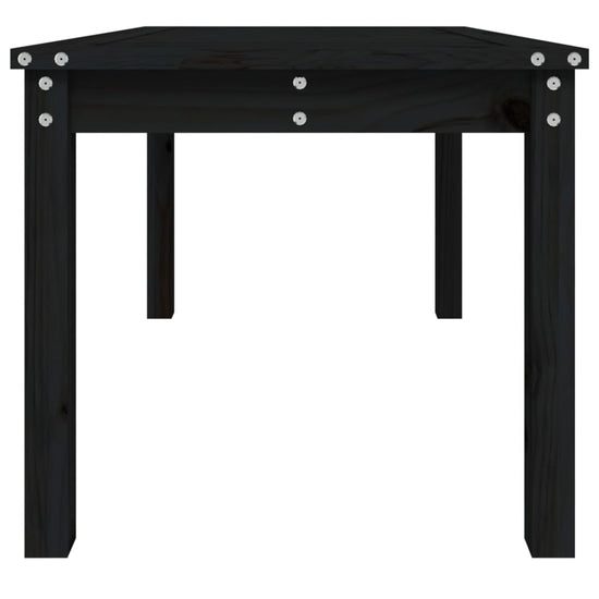Tuintafel 82,5x50,5x45 cm massief grenenhout zwart MeubelReus