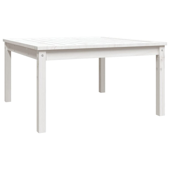 Tuintafel 82,5x82,5x45 cm massief grenenhout wit MeubelReus
