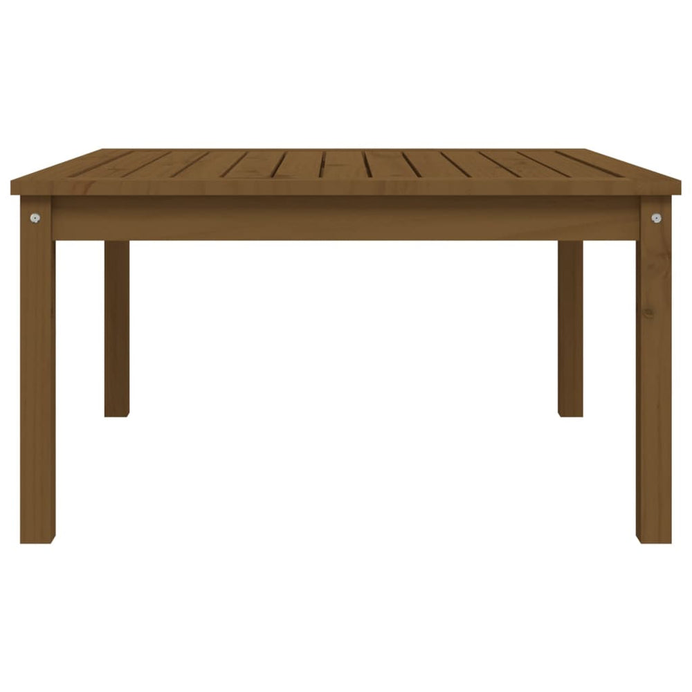 Tuintafel 82,5x82,5x45 cm massief grenenhout honingbruin MeubelReus