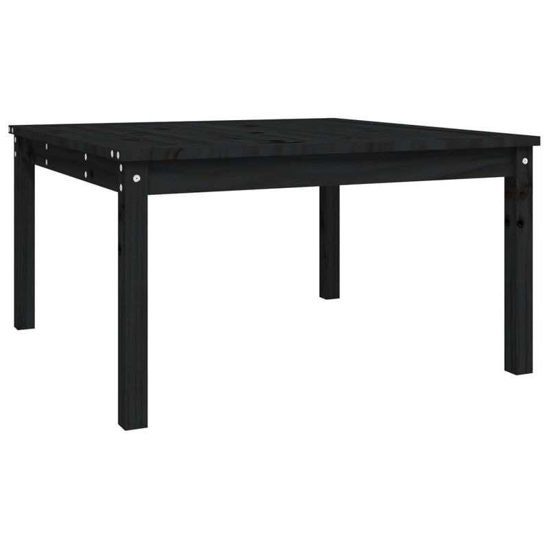 Tuintafel 82,5x82,5x45 cm massief grenenhout zwart MeubelReus