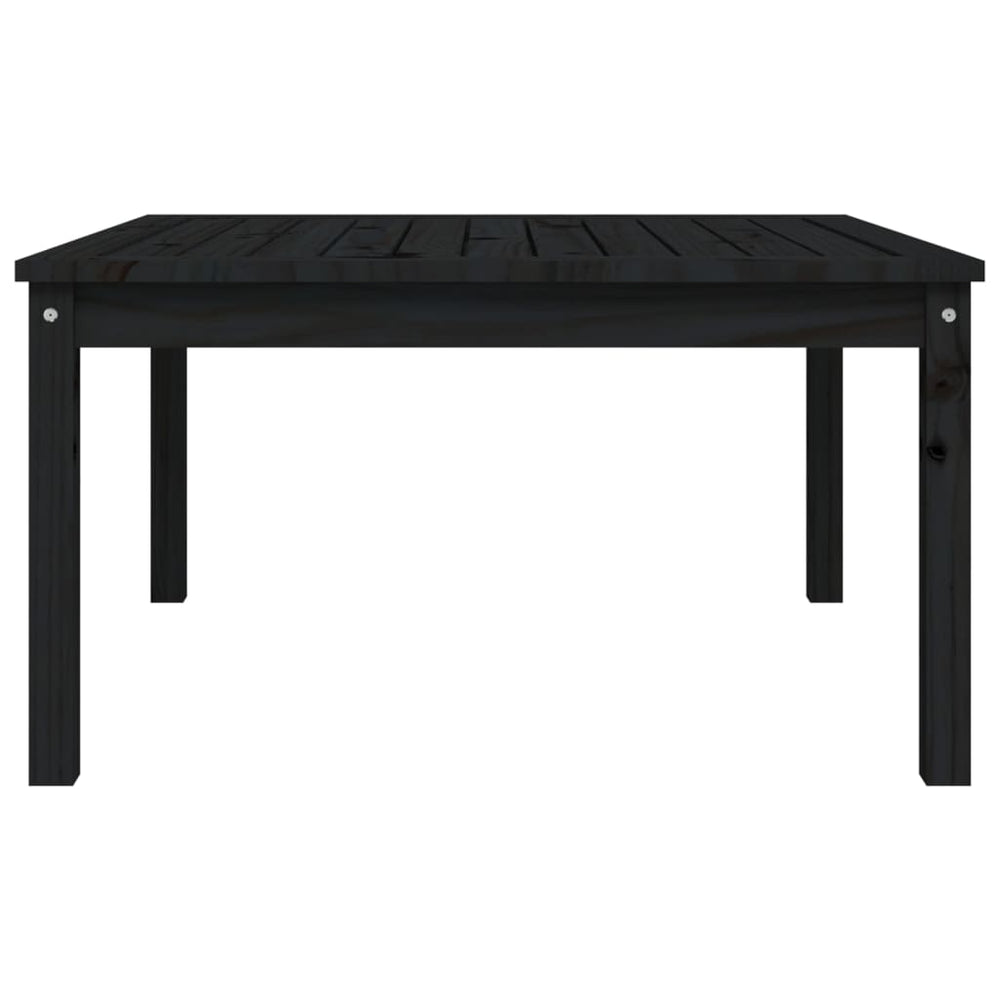 Tuintafel 82,5x82,5x45 cm massief grenenhout zwart MeubelReus
