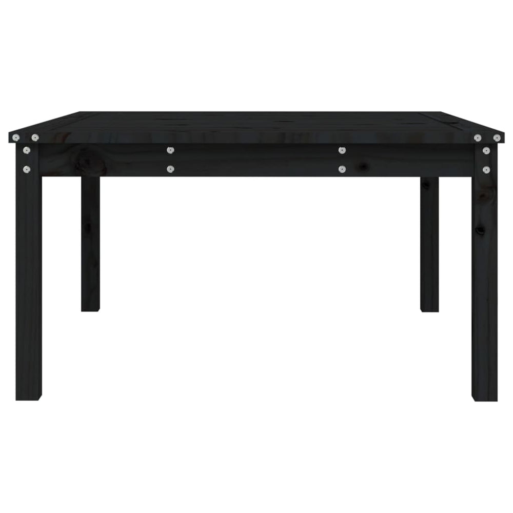 Tuintafel 82,5x82,5x45 cm massief grenenhout zwart MeubelReus