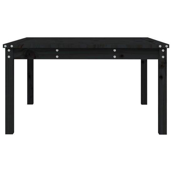 Tuintafel 82,5x82,5x45 cm massief grenenhout zwart MeubelReus