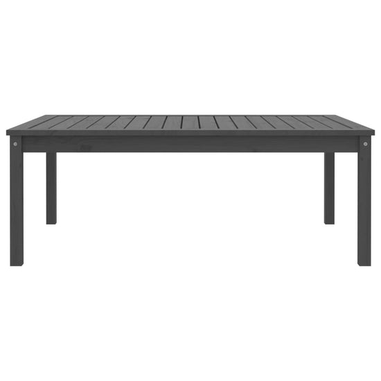 Tuintafel 121x82,5x45 cm massief grenenhout grijs MeubelReus