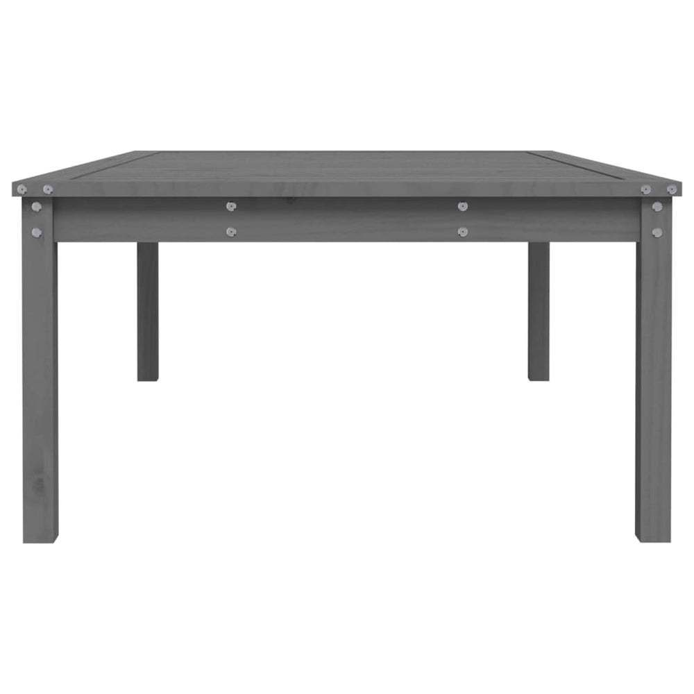 Tuintafel 121x82,5x45 cm massief grenenhout grijs MeubelReus