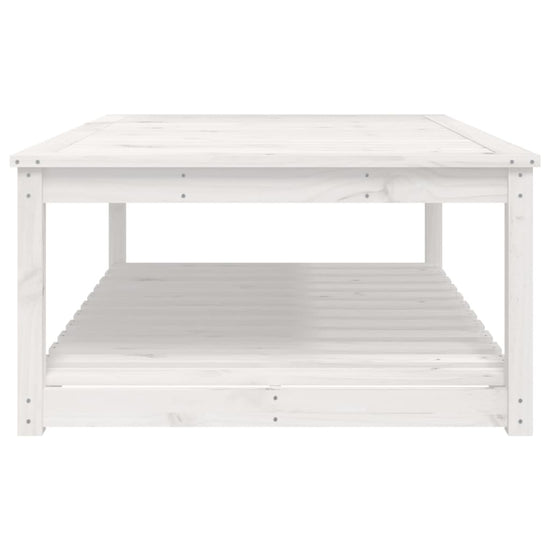 Tuintafel 121x82,5x45 cm massief grenenhout wit MeubelReus
