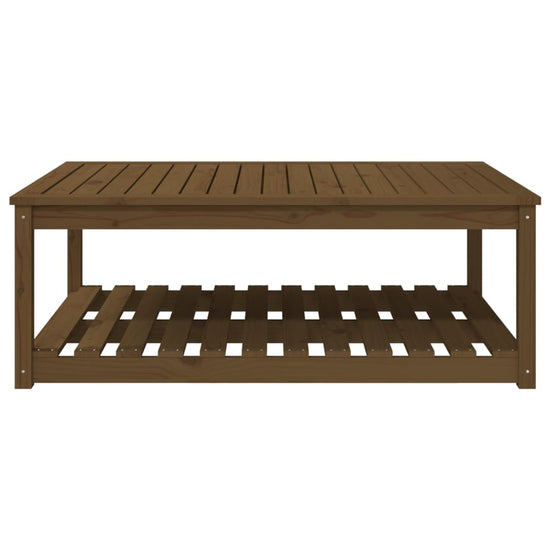 Tuintafel 121x82,5x45 cm massief grenenhout honingbruin MeubelReus