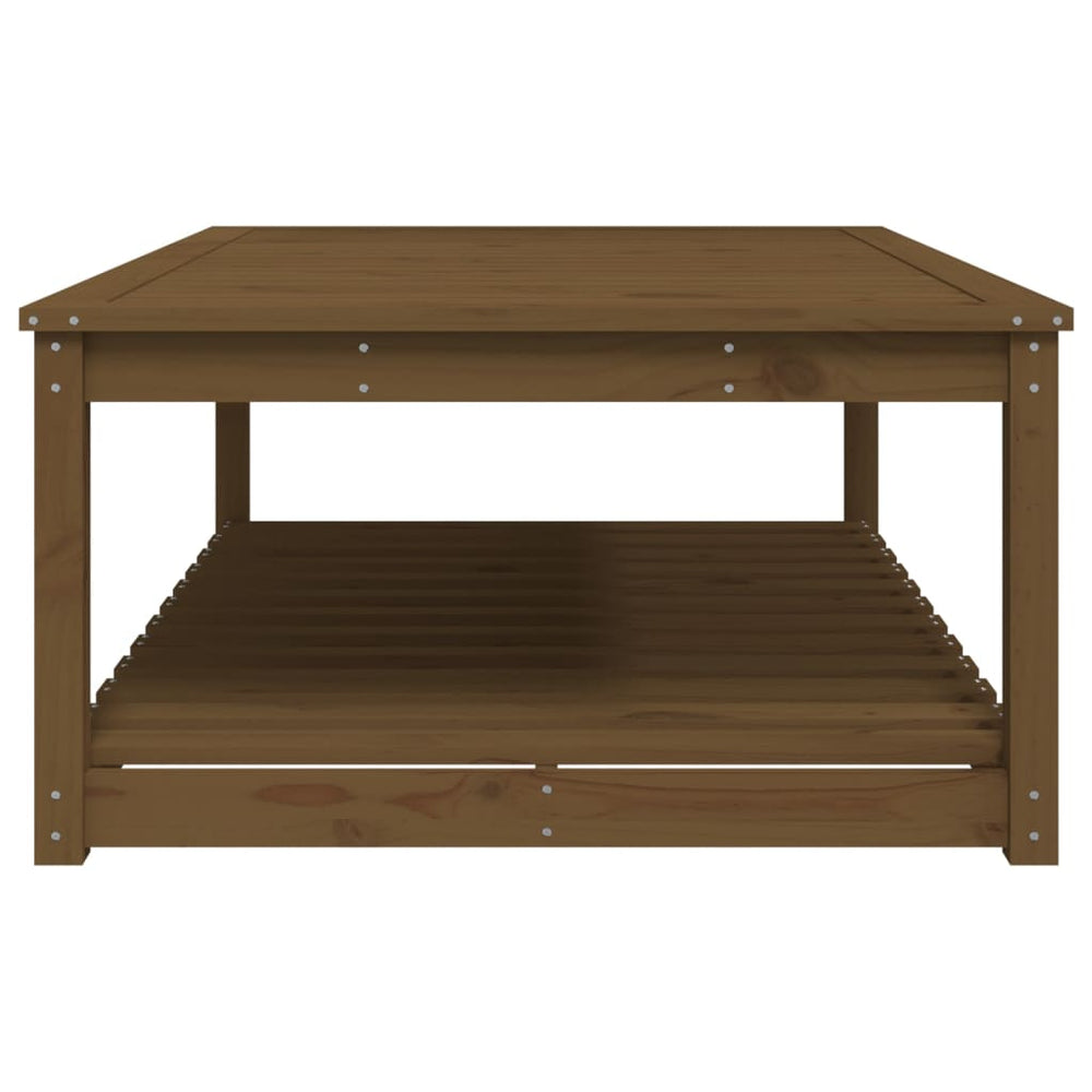 Tuintafel 121x82,5x45 cm massief grenenhout honingbruin MeubelReus