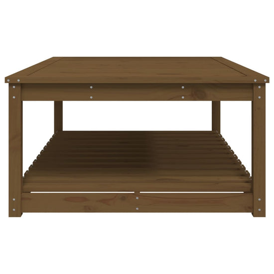 Tuintafel 121x82,5x45 cm massief grenenhout honingbruin MeubelReus
