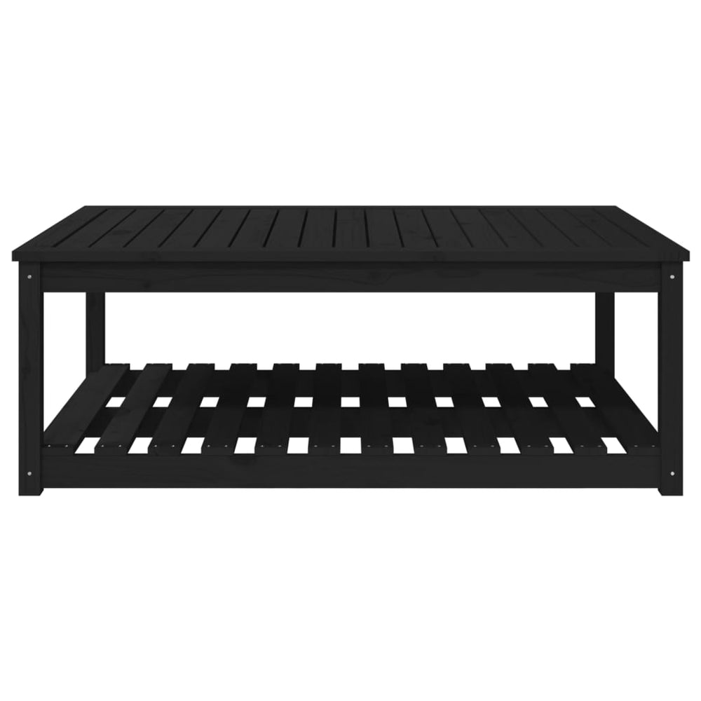 Tuintafel 121x82,5x45 cm massief grenenhout zwart MeubelReus