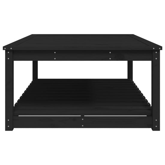 Tuintafel 121x82,5x45 cm massief grenenhout zwart MeubelReus