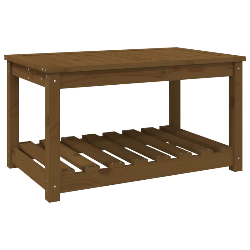 Tuintafel 82,5x50,5x45 cm massief grenenhout honingbruin MeubelReus
