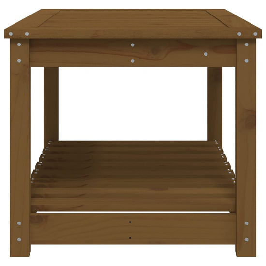Tuintafel 82,5x50,5x45 cm massief grenenhout honingbruin MeubelReus