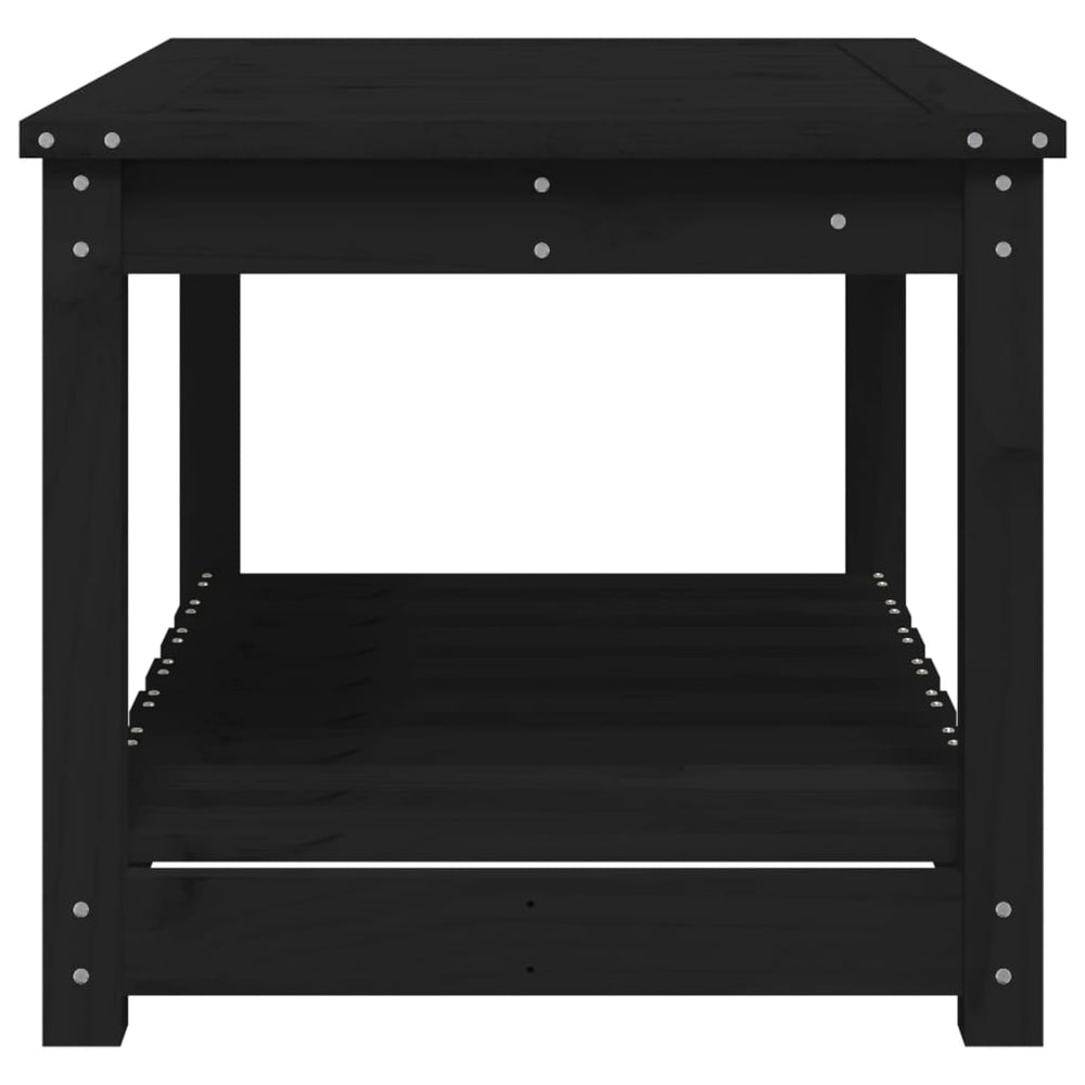 Tuintafel 82,5x50,5x45 cm massief grenenhout zwart MeubelReus
