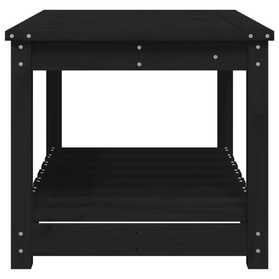 Tuintafel 82,5x50,5x45 cm massief grenenhout zwart MeubelReus
