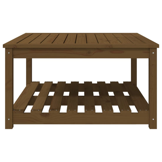 Tuintafel 82,5x82,5x45 cm massief grenenhout honingbruin MeubelReus