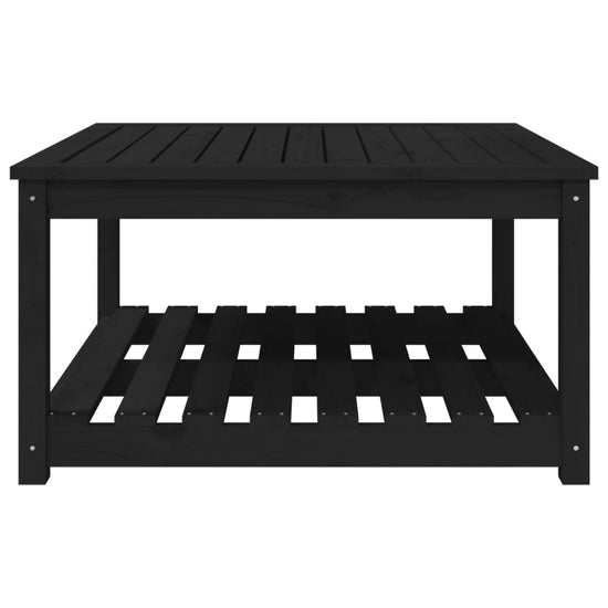 Tuintafel 82,5x82,5x45 cm massief grenenhout zwart MeubelReus