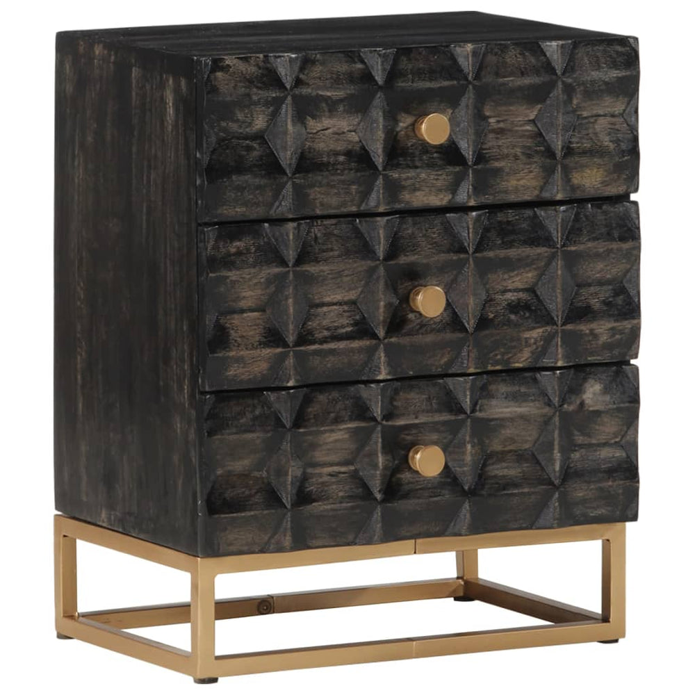 Nachtkastje 40x29x50 cm massief mangohout MeubelReus