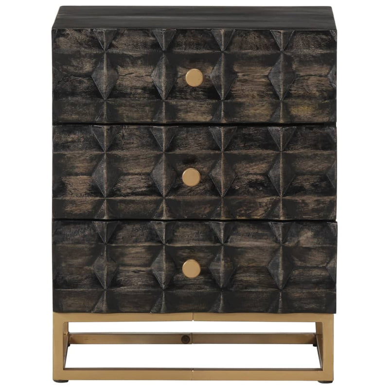 Nachtkastje 40x29x50 cm massief mangohout MeubelReus